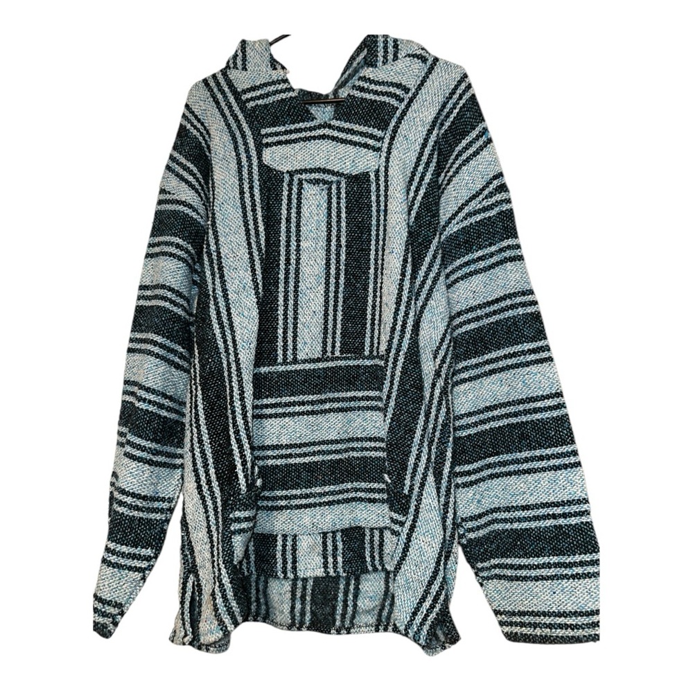 Striped Baja Hoodie/Drug Rug